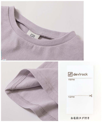 日本童裝 dev!rock 印花收腰上衣 90-140cm 女童款 夏季 TOPS