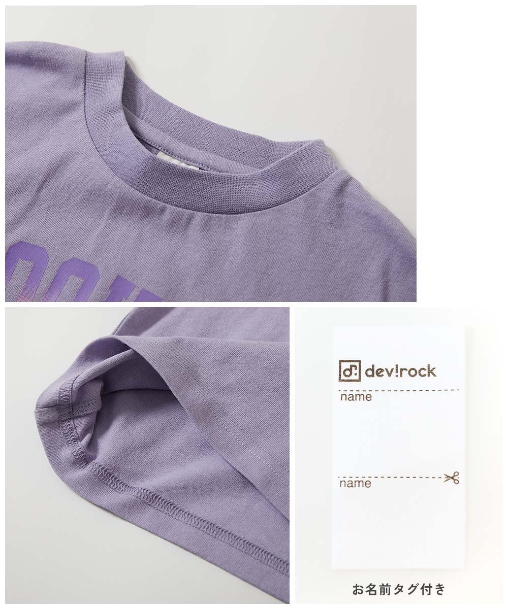 日本童裝 dev!rock 印花短袖上衣 100-160cm 女童款 夏季 TOPS