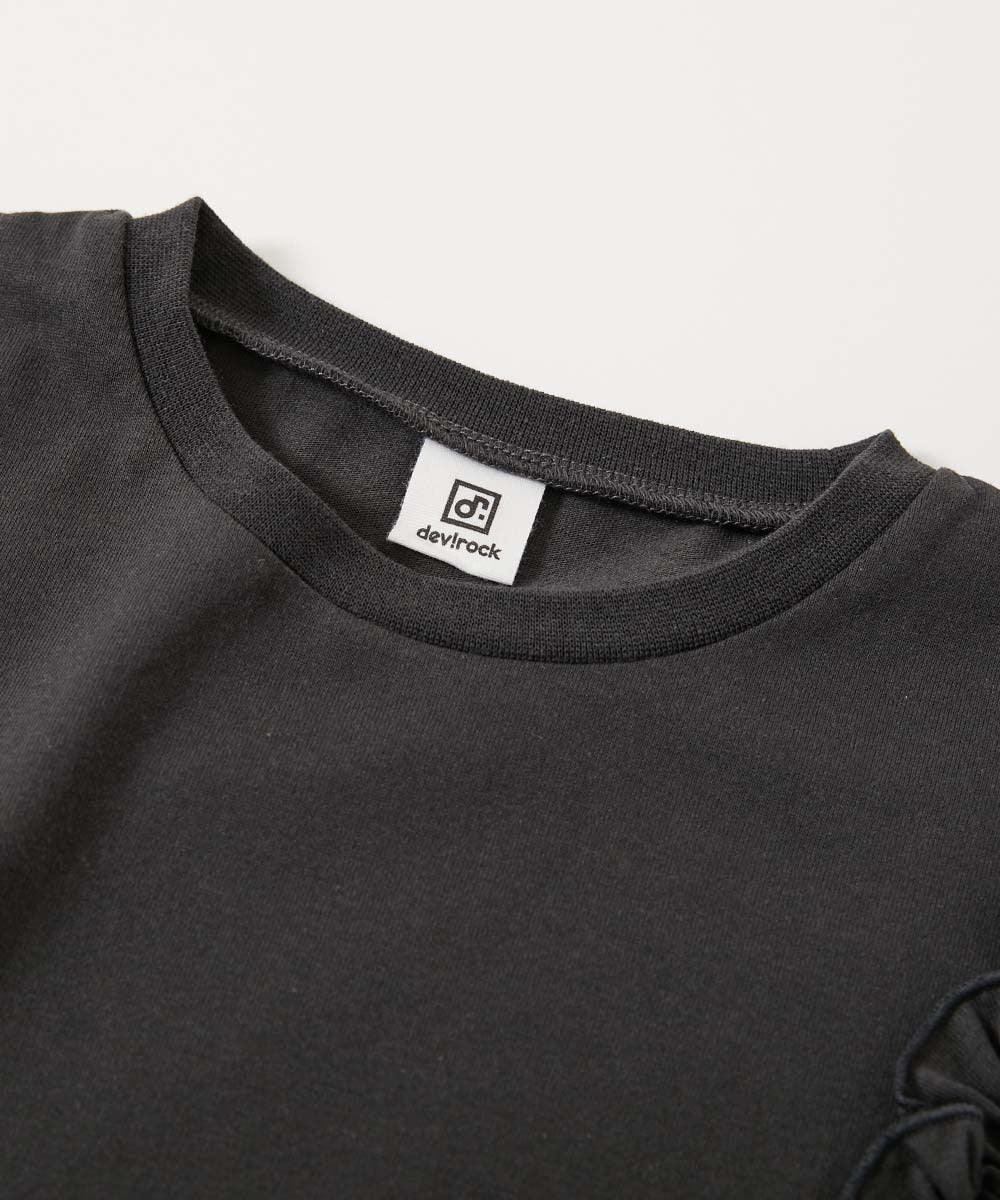 日本童裝 dev!rock 荷葉邊上衣 100-160cm 女童款 夏季 TOPS