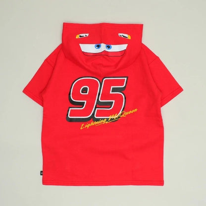 日本童裝 BDL x Disney Cars印花連帽上衣 90-130cm 男童款 夏季 TOPS