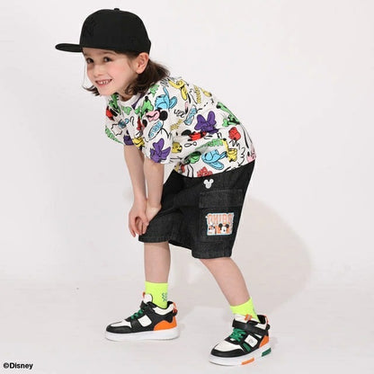 Japanese BDL x Disney parent-child print tops (80-150cm) for boys and girls (summer TOPS) 