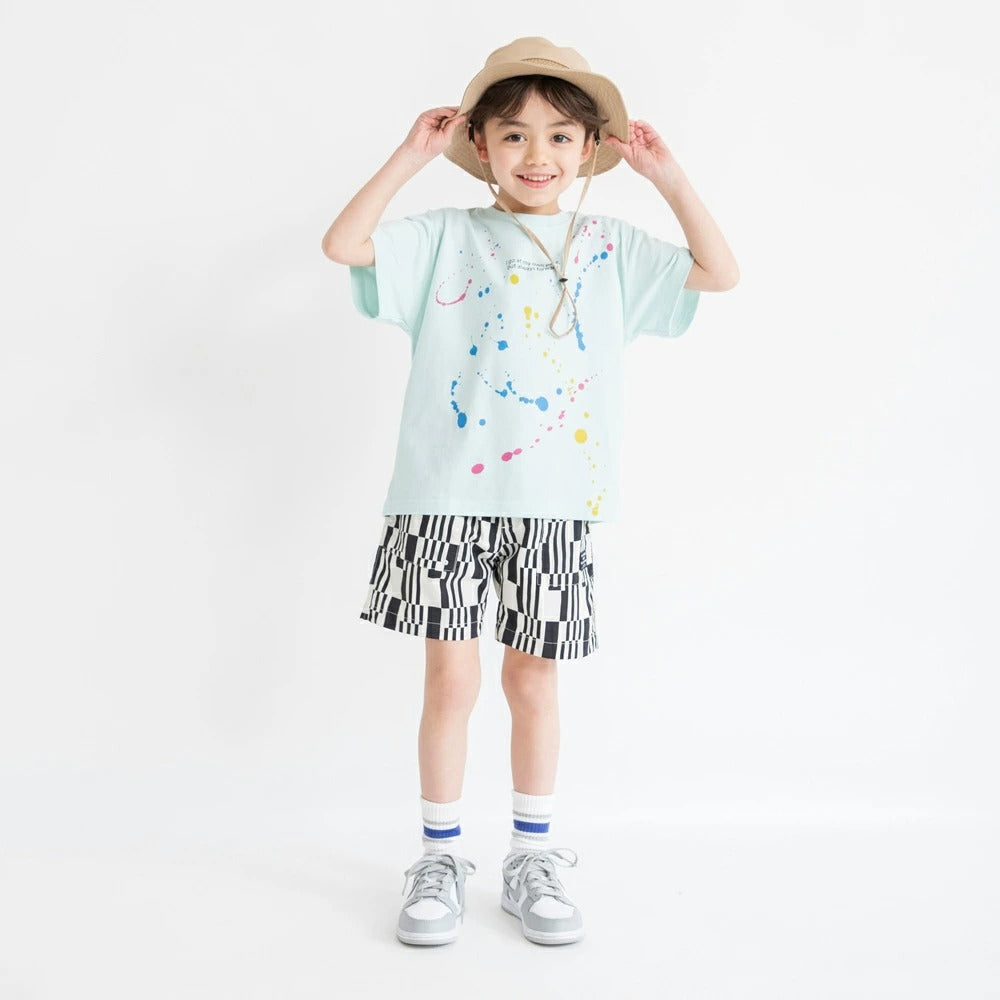 日本童裝 Branshes 接觸冷感 印花短袖上衣 80-150cm 男童款 夏季 TOPS