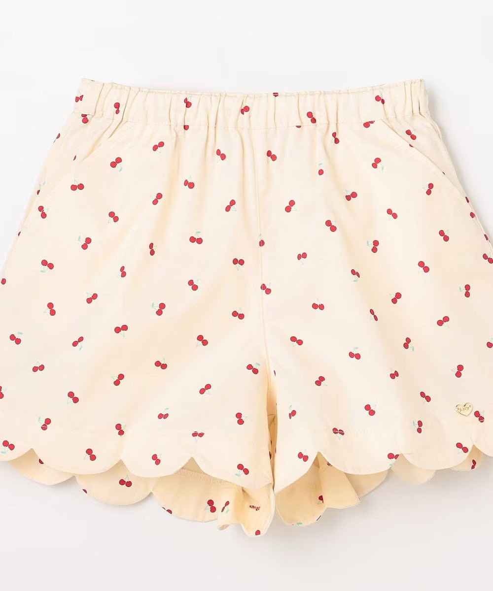 日本童裝 aF#a325 波浪邊短褲 100-150cm 女童款 夏季 PANTS