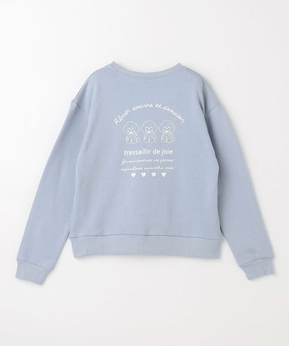 日本童裝 aF#a325  動物背部印花上衣 110-160cm 女童款 秋季 TOPS