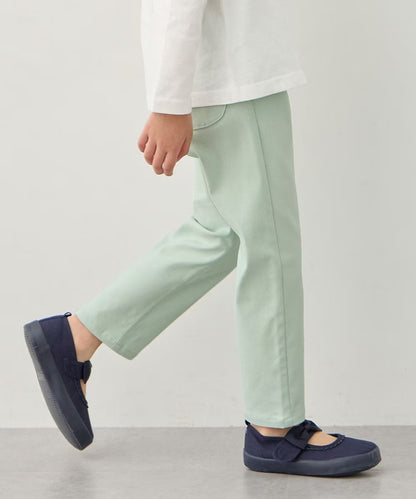 日本童裝 aF#a325 彈力貓咪口袋長褲 100-150cm 女童款 夏季 PANTS