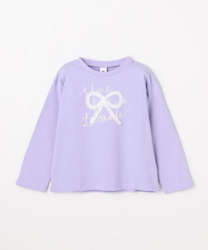 日本童裝 aF#a325 蝴蝶結裝飾上衣 90-150cm 女童款 夏季 TOPS