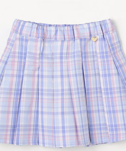 日本童裝 aF#a325 格紋百褶 110-150cm 女童款 夏季 SKIRTS