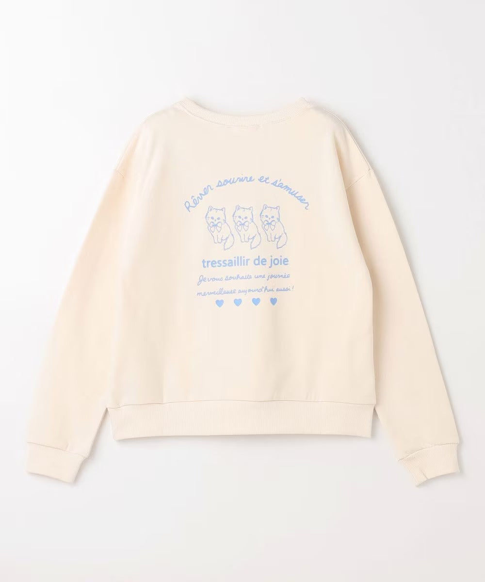 日本童裝 aF#a325  動物背部印花上衣 110-160cm 女童款 秋季 TOPS