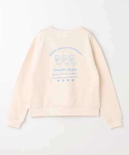 日本童裝 aF#a325  動物背部印花上衣 110-160cm 女童款 秋季 TOPS