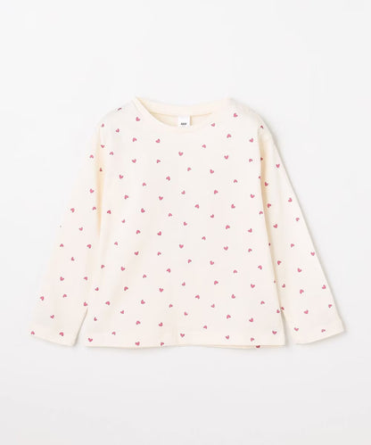 日本童裝 aF#a325 棉100%印花長袖上衣 90-160cm 女童款 夏季 TOPS