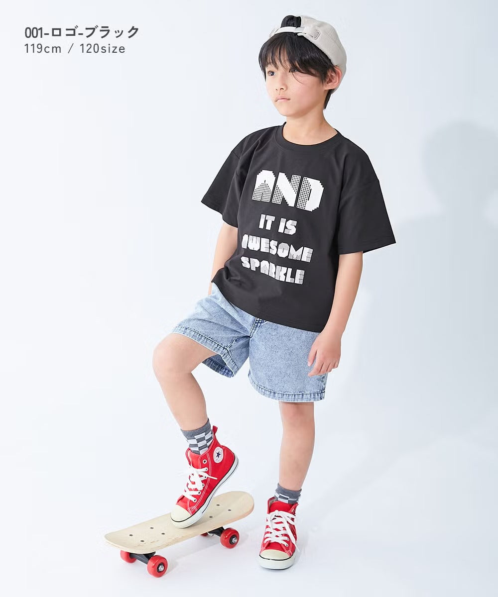 日本童裝 dev!rock 吸汗速乾 接觸冷感 印花短袖上衣 100-160cm 男童款 夏季 TOPS