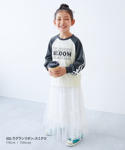 日本童裝 dev!rock 可愛肩袖上衣 100-160cm 女童款 秋季 TOPS
