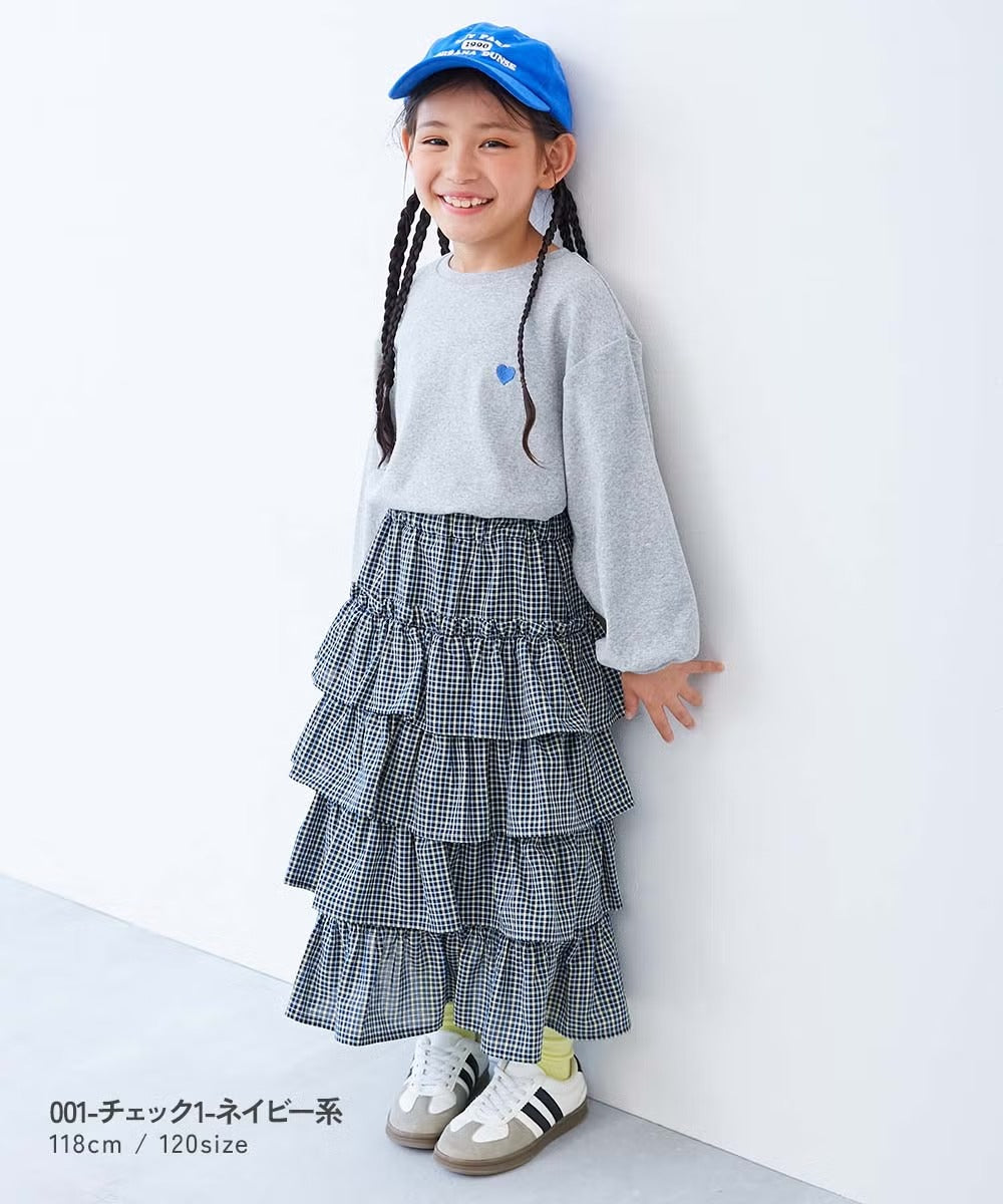 日本童裝 dev!rock 多層印花半裙 110-160cm 女童款 秋季 SKIRTS