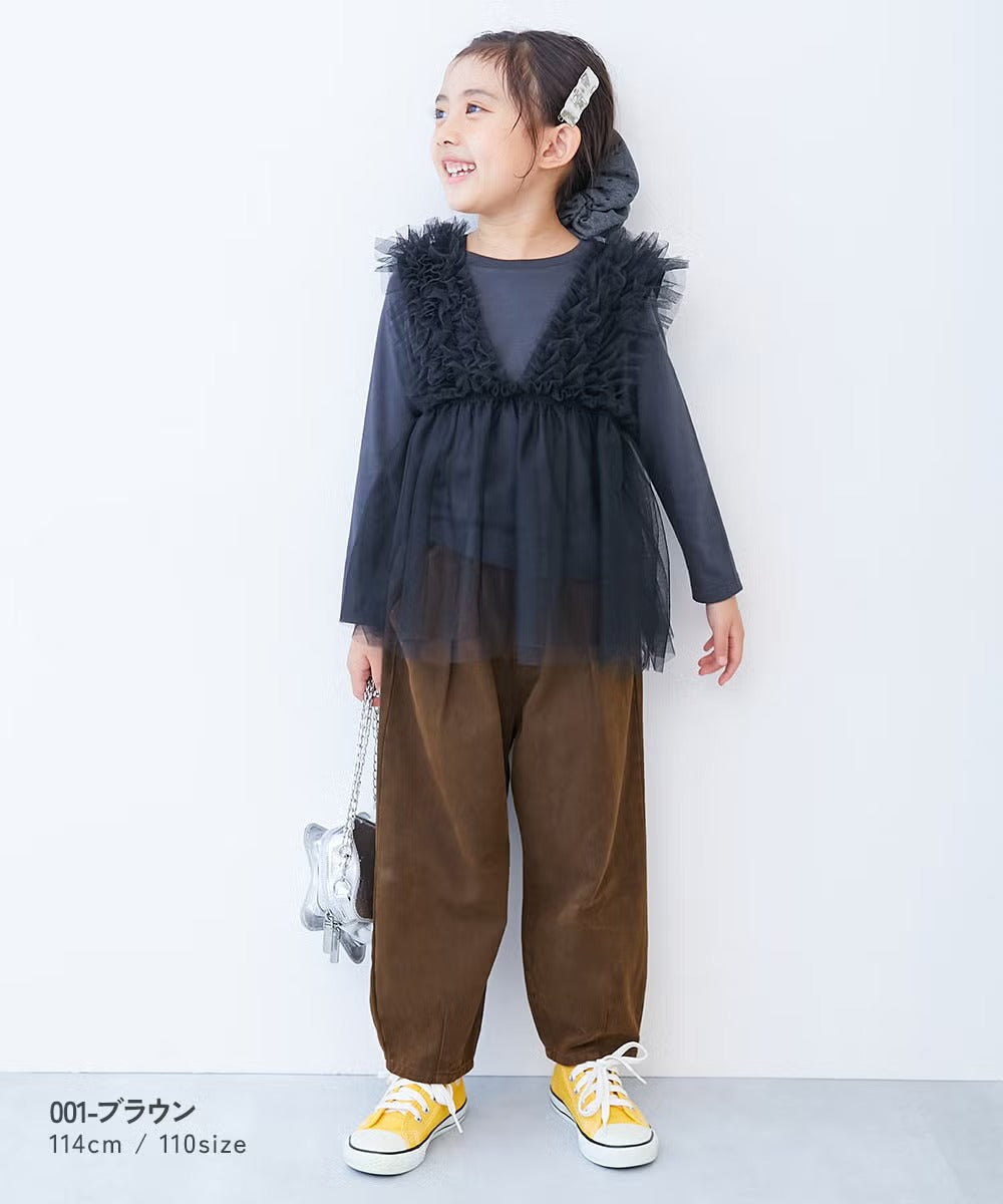 日本童裝 dev!rock 復古風寬鬆長褲 100-160cm 男童款/女童款 秋季 PANTS
