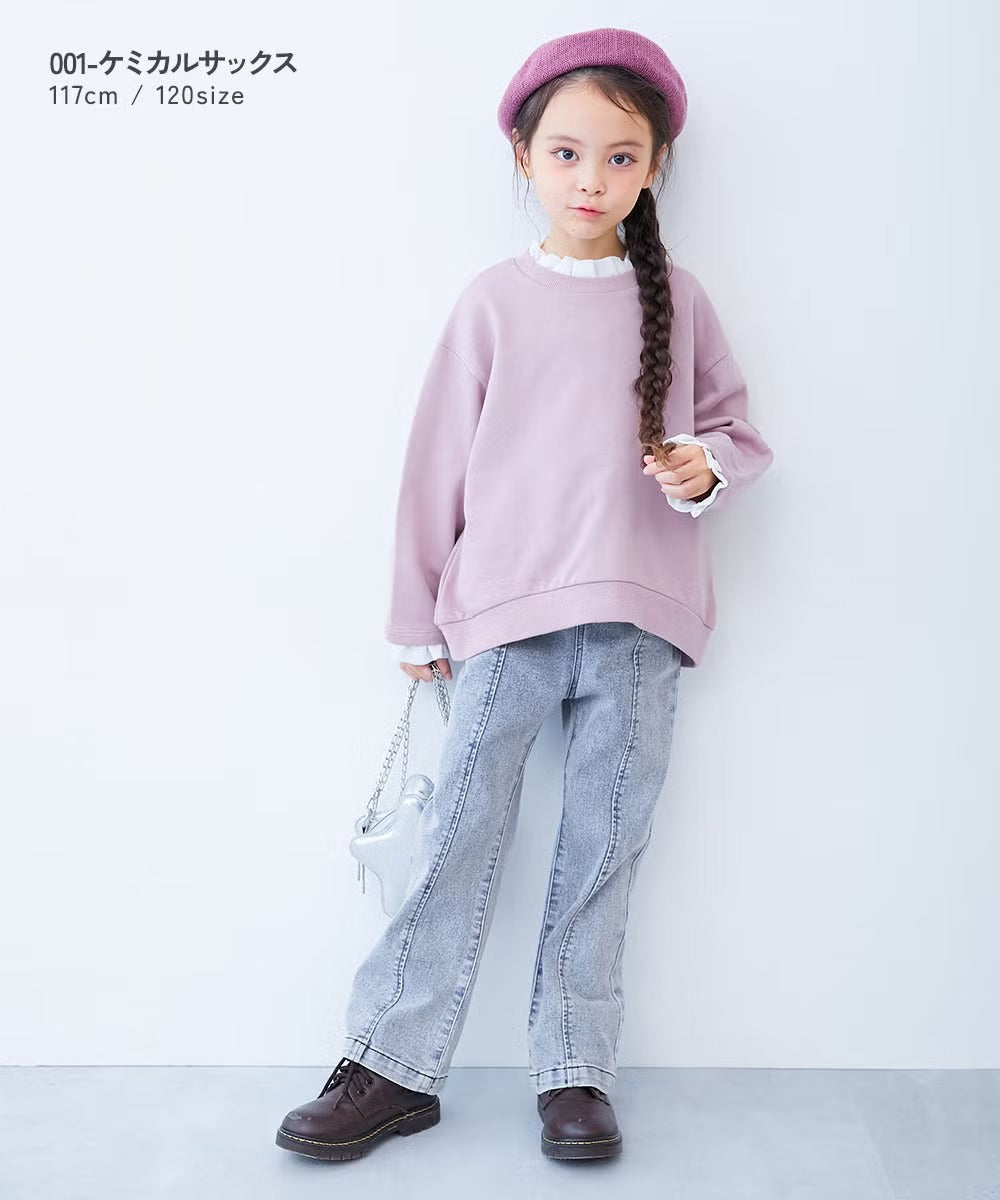 日本童裝 dev!rock 彈性牛仔喇叭長褲 100-160cm 女童款 秋季 PANTS