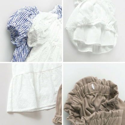 日本童裝 Branshes 蕾絲裙及短褲套裝 70-80cm 女童款 初生嬰兒 夏季 DRESSES PANTS