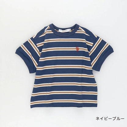 日本童裝 Branshes 【U.S. POLO ASSN.】珠地短袖上衣 90-150cm 男童款 夏季 TOPS