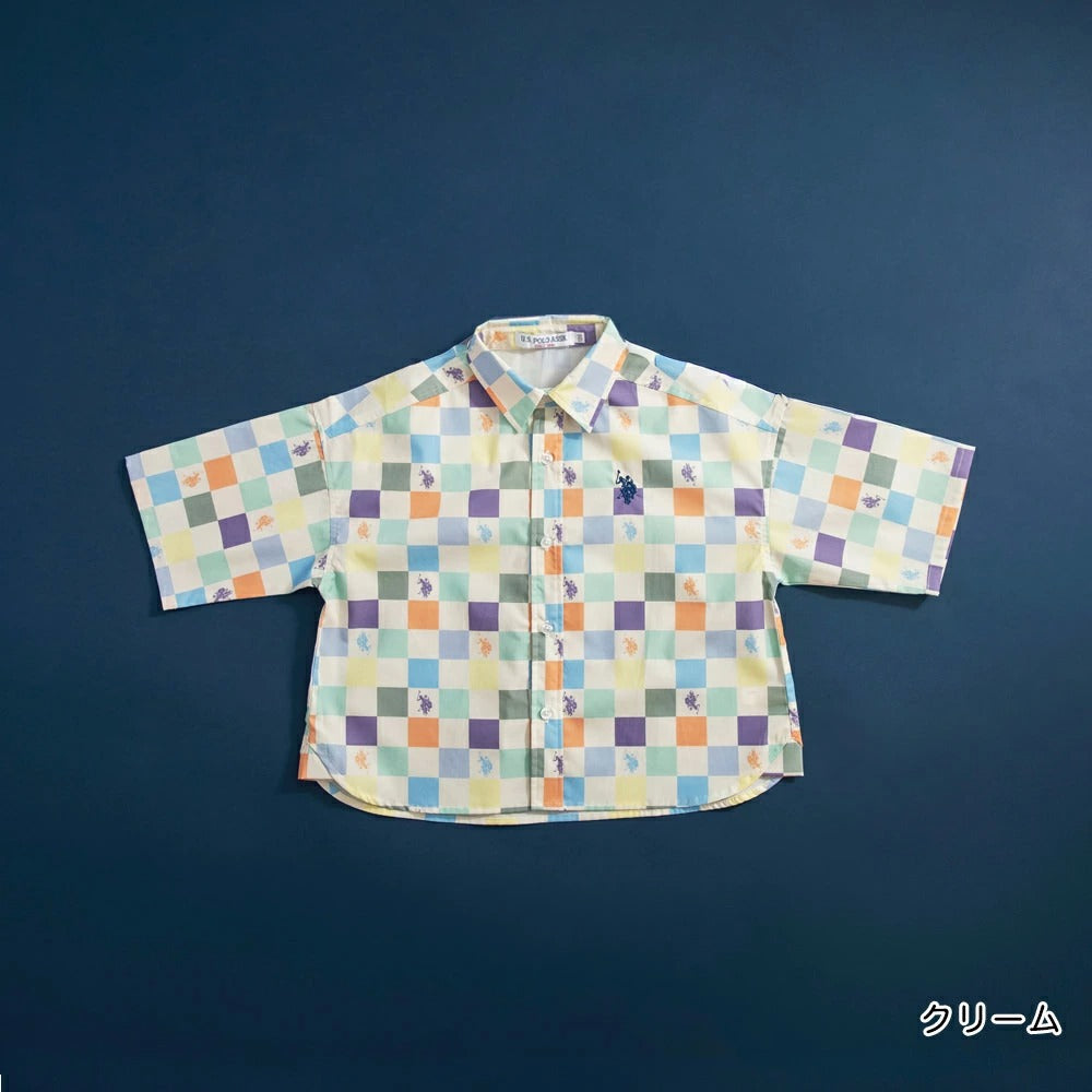 日本童裝 Branshes 【U.S. POLO ASSN.】刺繡短袖襯衫 90-150cm 男童款 夏季 TOPS