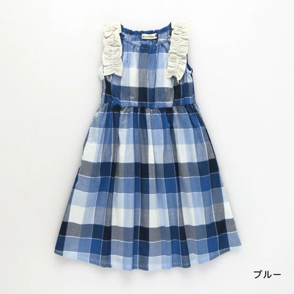日本童裝 Branshes 荷葉邊連身裙 80-150cm 女童款 夏季 DRESSES