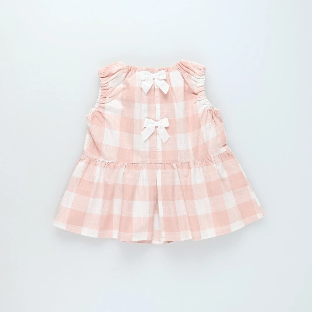 日本童裝 Branshes 後開衩無袖上衣 80-150cm 女童款 夏季 TOPS