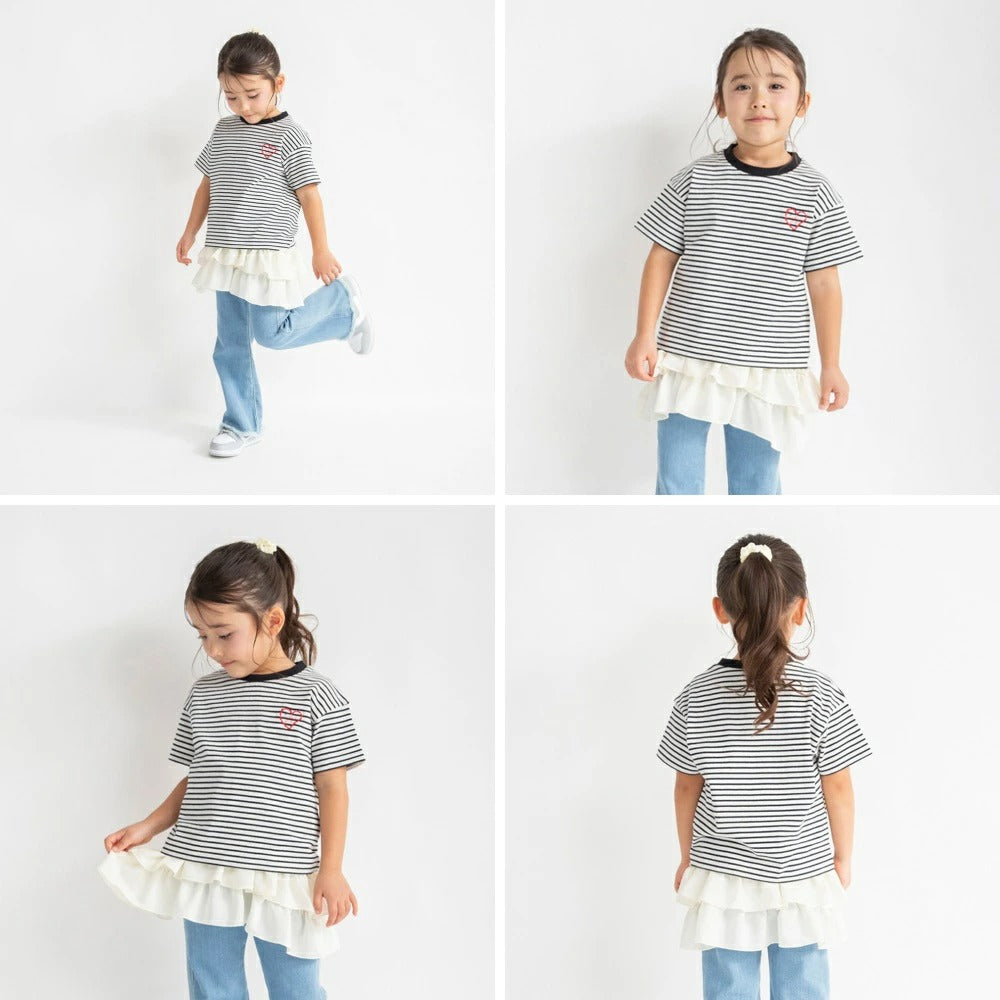 日本童裝 Branshes 百搭荷葉邊吊帶背心 90-150cm 女童款 夏季 TOPS