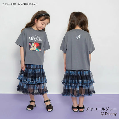日本童裝 Branshes x Disney 公主印花上衣 100-150cm 女童款 夏季 TOPS
