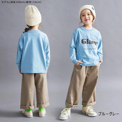 日本童裝 Branshes 印花長袖上衣 100-160cm 女童款 秋季 TOPS