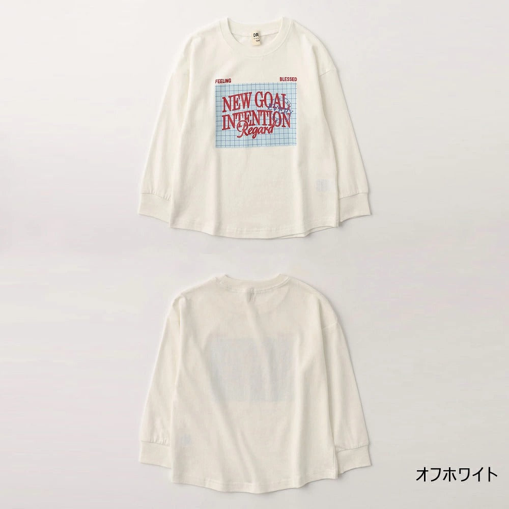 日本童裝 Branshes 寬鬆印花長袖上衣 100-150cm 男童款/女童款 秋季 TOPS
