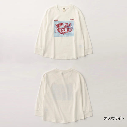 日本童裝 Branshes 寬鬆印花長袖上衣 100-150cm 男童款/女童款 秋季 TOPS