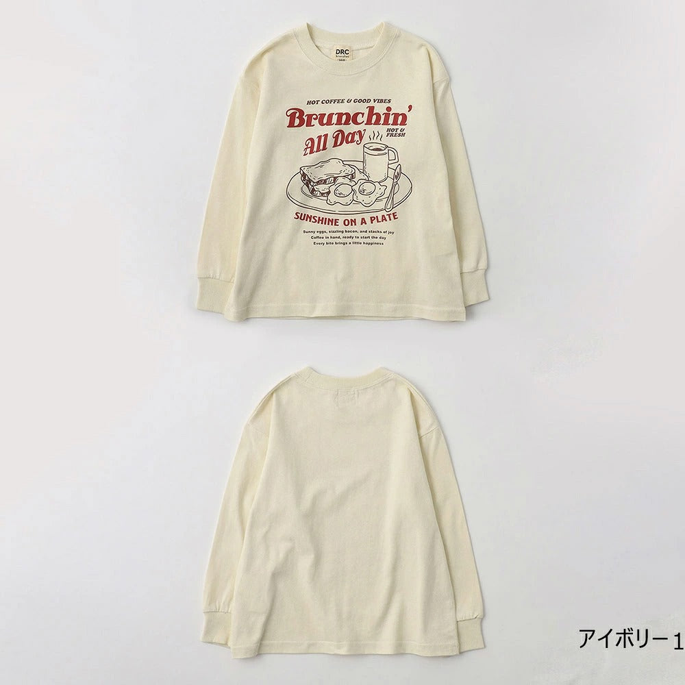 日本童裝 Branshes 印花長袖上衣 100-150cm 男童款/女童款 秋季 TOPS