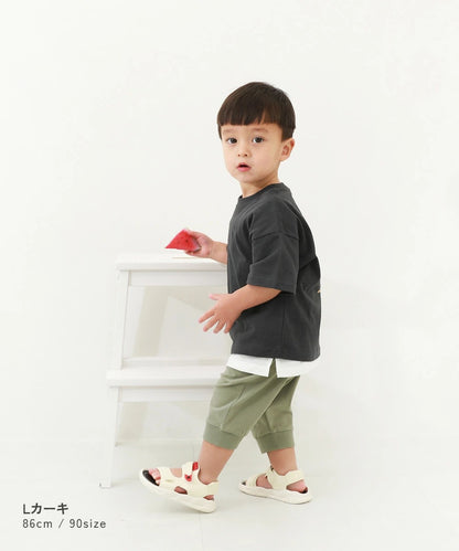 日本童裝 dev!rock 羅紋七分褲 80-160cm 男童款/女童款 PANTS 夏季