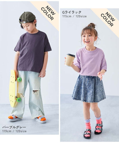 日本童裝 dev!rock 耐穿 耐洗不易變形 親子裝 純色短袖上衣 80-160cm 男童款/女童款 TOPS 夏季