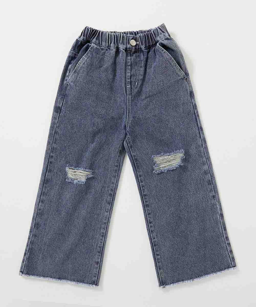 日本童裝 dev!rock 做舊直筒牛仔褲 100-160cm 男童款/女童款 PANTS 春季