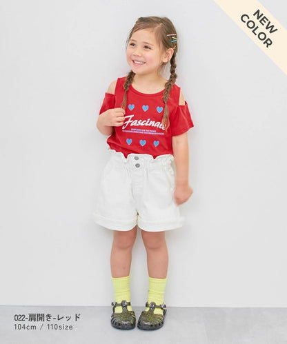 日本童裝 dev!rock 印花短袖上衣 100-160cm 女童款 夏季 TOPS