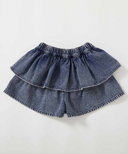 日本童裝 dev!rock 蛋糕層疊牛仔裙褲 100-160cm 女童款 PANTS 夏季