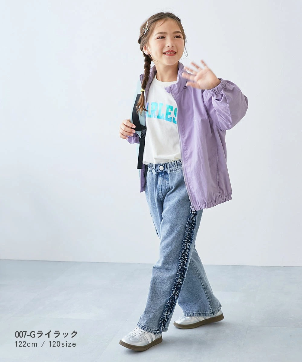 Japanese children's clothing dev!rock waterproof series stand collar thin jacket 100-160cm boys/girls spring and summer outerwear