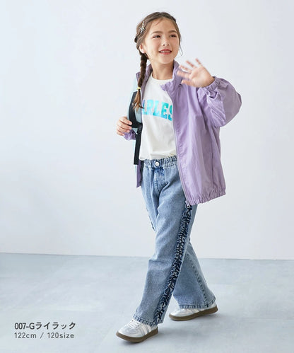 Japanese children's clothing dev!rock waterproof series stand collar thin jacket 100-160cm boys/girls spring and summer outerwear