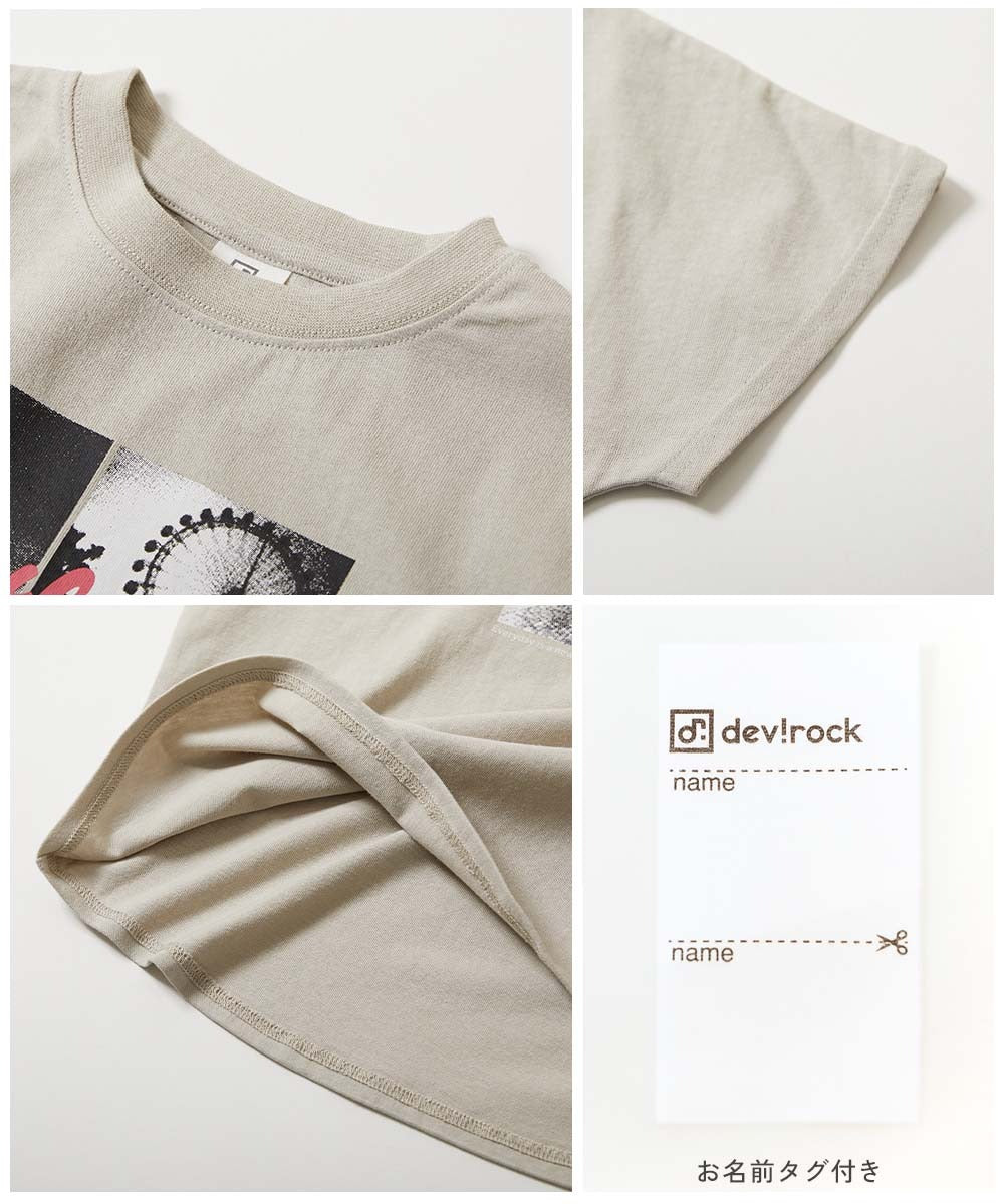 日本童裝 dev!rock 印花短袖上衣 100-160cm 男童款/女童款 TOPS 夏季