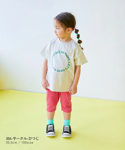 日本童裝 dev!rock 2Way 前後兩著 方便孩子自己換衣服 色彩印花短袖上衣 80-130cm 男童款/女童款 TOPS 夏季