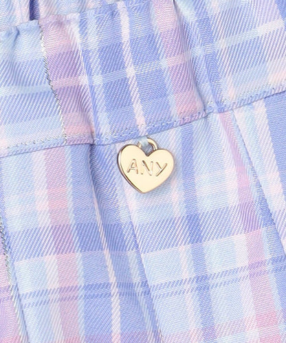 日本童裝 aF#a325 格紋百褶 110-150cm 女童款 夏季 SKIRTS