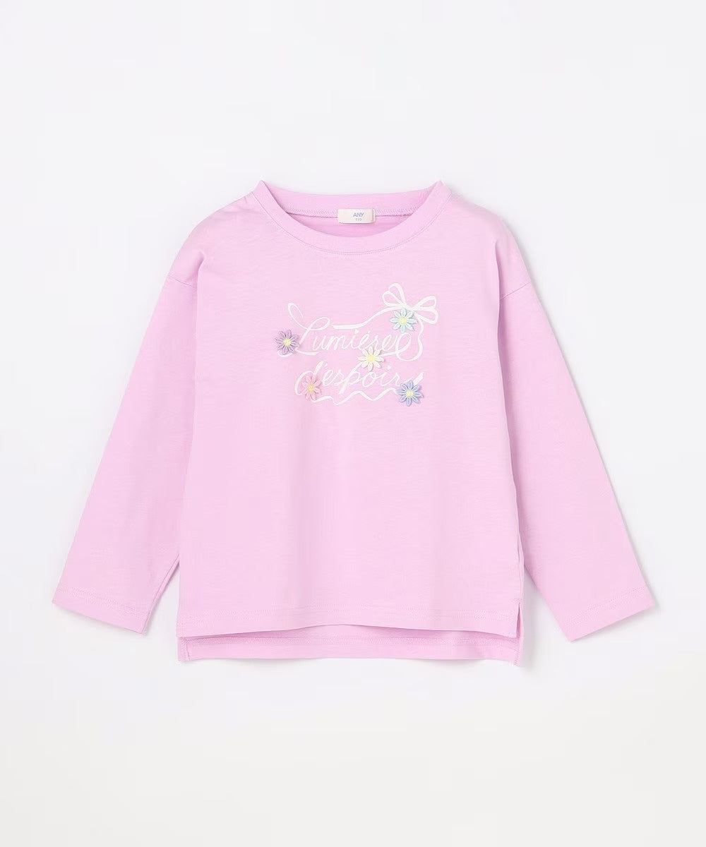 日本童裝 aF#a325 立體印花上衣 90-150cm 女童款 春季 TOPS