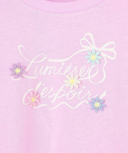 日本童裝 aF#a325 立體印花上衣 90-150cm 女童款 春季 TOPS