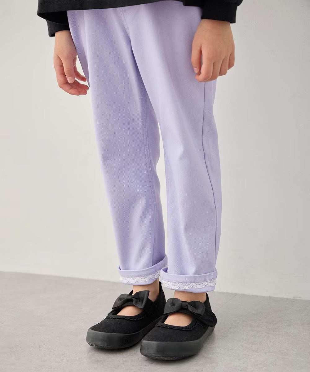 日本童裝 aF#a325 彈力貓咪口袋長褲 100-150cm 女童款 夏季 PANTS