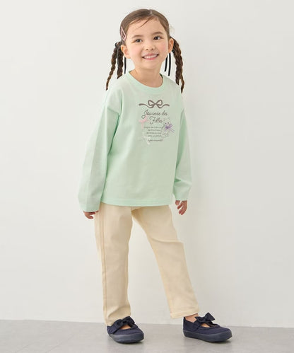 日本童裝 aF#a325 立體印花上衣 90-150cm 女童款 春季 TOPS