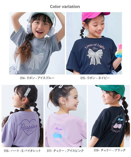 日本童裝 dev!rock 吸汗速乾 接觸冷感涼感 印花上衣 100-160cm 女童款 夏季 TOPS