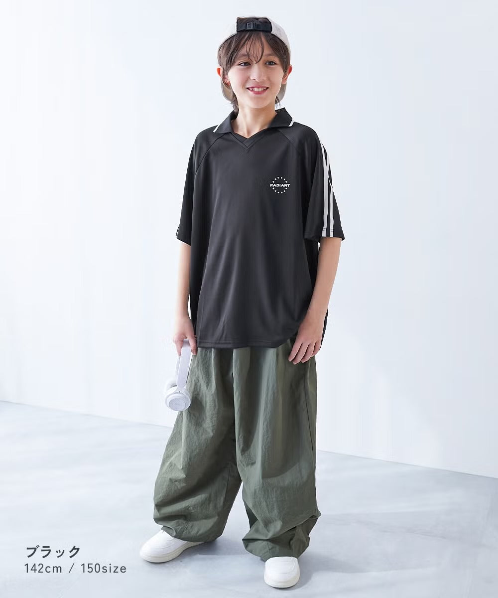 日本童裝 dev!rock 速乾系列 接觸冷感涼感 翻領短袖上衣 100-160cm 男童款 夏季 TOPS