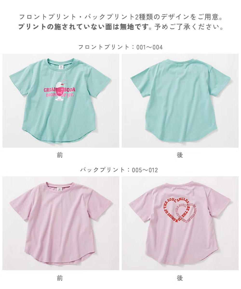 日本童裝 dev!rock 吸汗速乾 接觸冷感涼感 印花上衣 90-160cm 女童款 夏季 TOPS