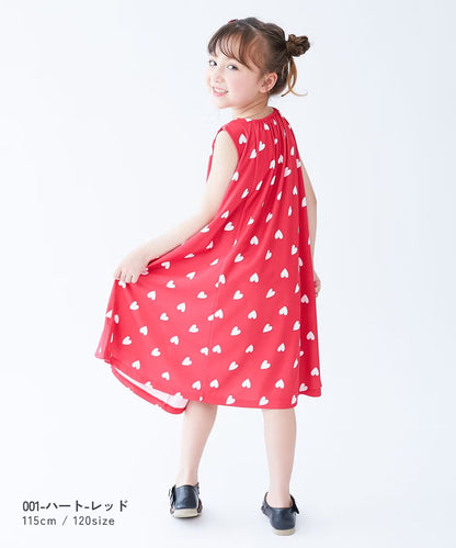 日本童裝 dev!rock 吸汗速乾 接觸冷感涼感 全印花背心裙 100-140cm 女童款 夏季 DRESSES