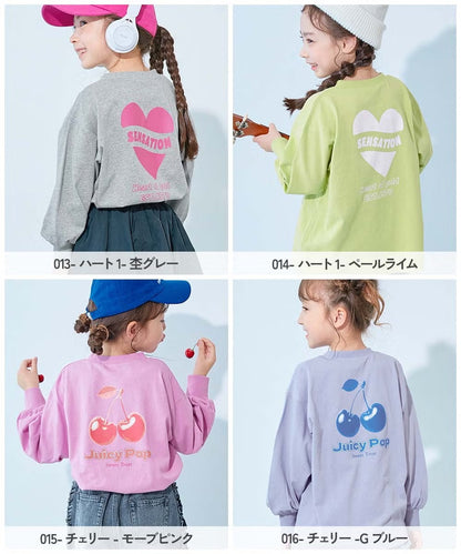 日本童裝 dev!rock 印花長袖上衣 90-160cm 女童款 秋季 TOPS