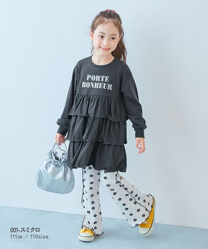 日本童裝 dev!rock 蛋糕層字母印花連身裙 100-160cm 女童款 秋季 DRESSES